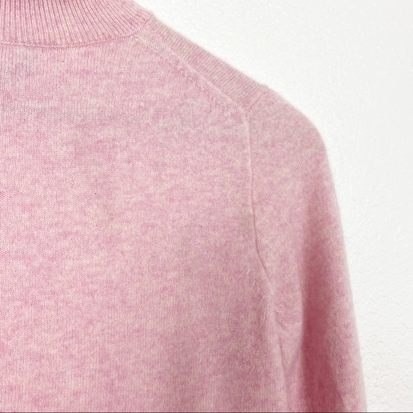 J. Crew Soft Pink 100% Cashmere Turtleneck S - Picture 7 of 10